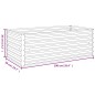vidaXL Hochbeet 100x50x36 cm Cortenstahl vidaXL Hochbeet 100x50x36 cm Cortenstahl