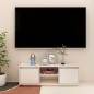 vidaXL TV-Schrank Weiß 110x30x40 cm Massivholz Kiefer vidaXL TV-Schrank Weiß 110x30x40 cm Massivholz Kiefer