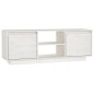 vidaXL TV-Schrank Weiß 110x30x40 cm Massivholz Kiefer vidaXL TV-Schrank Weiß 110x30x40 cm Massivholz Kiefer