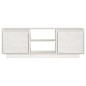 vidaXL TV-Schrank Weiß 110x30x40 cm Massivholz Kiefer vidaXL TV-Schrank Weiß 110x30x40 cm Massivholz Kiefer