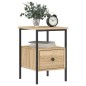 vidaXL Nachttisch Sonoma-Eiche 34x36x50 cm Holzwerkstoff vidaXL Nachttisch Sonoma-Eiche 34x36x50 cm Holzwerkstoff