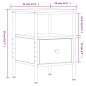 vidaXL Nachttisch Sonoma-Eiche 34x36x50 cm Holzwerkstoff vidaXL Nachttisch Sonoma-Eiche 34x36x50 cm Holzwerkstoff