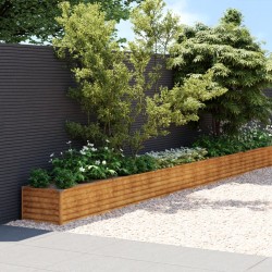 vidaXL Hochbeet 1152x50x36 cm Cortenstahl