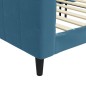 vidaXL Tagesbett Blau 100x200 cm Samt vidaXL Tagesbett Blau 100x200 cm Samt