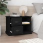 vidaXL Nachttisch Schwarz 60x35,5x45 cm vidaXL Nachttisch Schwarz 60x35,5x45 cm