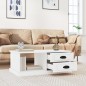 vidaXL Couchtisch Weiß 90x50x35 cm Holzwerkstoff vidaXL Couchtisch Weiß 90x50x35 cm Holzwerkstoff