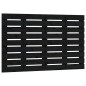 vidaXL Wand-Kopfteil Schwarz 106x3x63 cm Massivholz Kiefer vidaXL Wand-Kopfteil Schwarz 106x3x63 cm Massivholz Kiefer