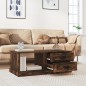 vidaXL Couchtisch Räuchereiche 90x50x35 cm Holzwerkstoff vidaXL Couchtisch Räuchereiche 90x50x35 cm Holzwerkstoff