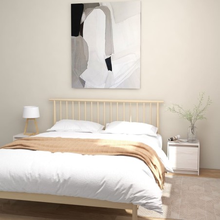 vidaXL Nachttische 2 Stk. Weiß 40x30,5x40 cm Massivholz Kiefer 