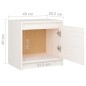 vidaXL Nachttische 2 Stk. Weiß 40x30,5x40 cm Massivholz Kiefer vidaXL Nachttische 2 Stk. Weiß 40x30,5x40 cm Massivholz Kiefer