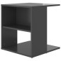 vidaXL Beistelltisch Hochglanz-Grau 45x45x48 cm Holzwerkstoff vidaXL Beistelltisch Hochglanz-Grau 45x45x48 cm Holzwerkstoff