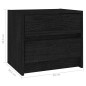 vidaXL Nachttische 2 Stk. Schwarz 40x30,5x35,5 cm Massivholz Kiefer vidaXL Nachttische 2 Stk. Schwarz 40x30,5x35,5 cm Massivholz Kiefer