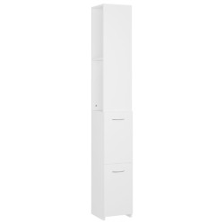 vidaXL Badschrank Weiß 25x26,5x170 cm Holzwerkstoff