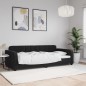 vidaXL Tagesbett Schwarz 90x200 cm Samt vidaXL Tagesbett Schwarz 90x200 cm Samt