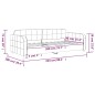 vidaXL Tagesbett Schwarz 90x200 cm Samt vidaXL Tagesbett Schwarz 90x200 cm Samt