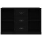 vidaXL Sideboard Schwarz 104,5x35,5x67,5 cm Holzwerkstoff vidaXL Sideboard Schwarz 104,5x35,5x67,5 cm Holzwerkstoff