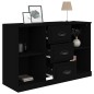 vidaXL Sideboard Schwarz 104,5x35,5x67,5 cm Holzwerkstoff vidaXL Sideboard Schwarz 104,5x35,5x67,5 cm Holzwerkstoff