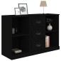 vidaXL Sideboard Schwarz 104,5x35,5x67,5 cm Holzwerkstoff vidaXL Sideboard Schwarz 104,5x35,5x67,5 cm Holzwerkstoff