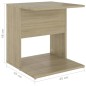vidaXL Beistelltisch Sonoma-Eiche 45x45x48 cm Holzwerkstoff vidaXL Beistelltisch Sonoma-Eiche 45x45x48 cm Holzwerkstoff