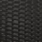 Gartenbank 2-Sitzer mit Kissen Schwarz Poly Rattan Gartenbank 2-Sitzer mit Kissen Schwarz Poly Rattan