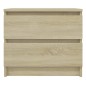 vidaXL Nachttische 2 Stk. Sonoma-Eiche 50x39x43,5 cm Holzwerkstoff vidaXL Nachttische 2 Stk. Sonoma-Eiche 50x39x43,5 cm Holzwerkstoff