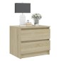 vidaXL Nachttische 2 Stk. Sonoma-Eiche 50x39x43,5 cm Holzwerkstoff vidaXL Nachttische 2 Stk. Sonoma-Eiche 50x39x43,5 cm Holzwerkstoff
