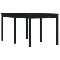 vidaXL Gartentisch Schwarz 159,5x82,5x76 cm Massivholz Kiefer