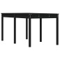 vidaXL Gartentisch Schwarz 159,5x82,5x76 cm Massivholz Kiefer vidaXL Gartentisch Schwarz 159,5x82,5x76 cm Massivholz Kiefer
