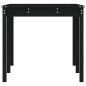 vidaXL Gartentisch Schwarz 159,5x82,5x76 cm Massivholz Kiefer vidaXL Gartentisch Schwarz 159,5x82,5x76 cm Massivholz Kiefer