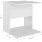 vidaXL Beistelltisch Weiß 45x45x48 cm Holzwerkstoff vidaXL Beistelltisch Weiß 45x45x48 cm Holzwerkstoff