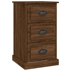 vidaXL Nachttisch Braun Eichen-Optik 39x39x67 cm Holzwerkstoff