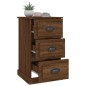vidaXL Nachttisch Braun Eichen-Optik 39x39x67 cm Holzwerkstoff vidaXL Nachttisch Braun Eichen-Optik 39x39x67 cm Holzwerkstoff