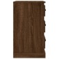 vidaXL Nachttisch Braun Eichen-Optik 39x39x67 cm Holzwerkstoff vidaXL Nachttisch Braun Eichen-Optik 39x39x67 cm Holzwerkstoff