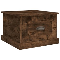vidaXL Couchtisch Räuchereiche 50x50x35 cm Holzwerkstoff