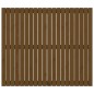 vidaXL Wand-Kopfteil Honigbraun 127,5x3x110 cm Massivholz Kiefer