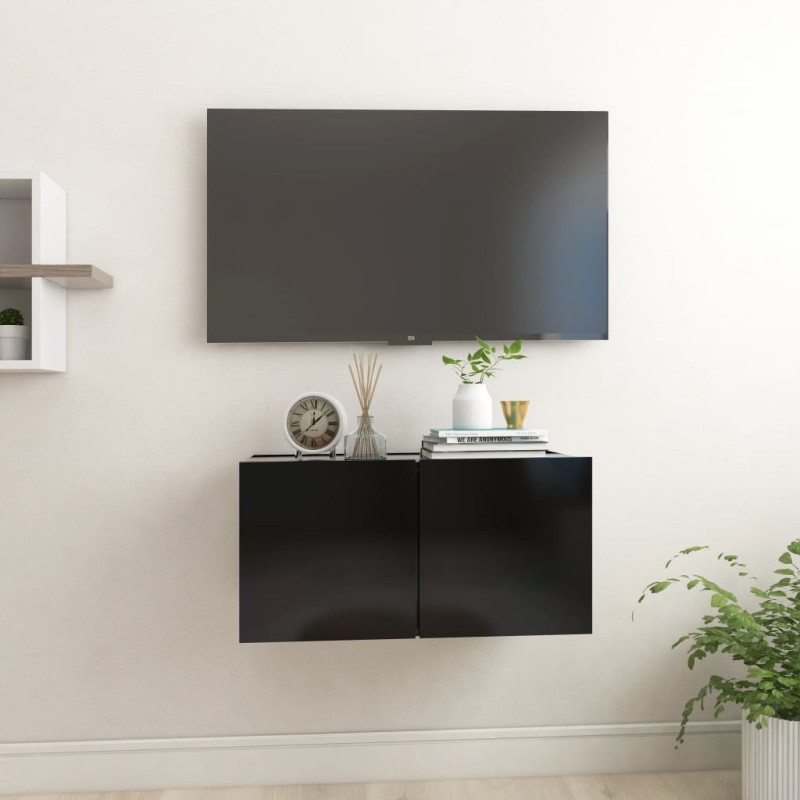 vidaXL TV-Hängeschrank Schwarz 60x30x30 cm vidaXL TV-Hängeschrank Schwarz 60x30x30 cm