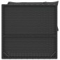 2-tlg. Garten-Lounge-Set mit Kissen Schwarz Poly Rattan 2-tlg. Garten-Lounge-Set mit Kissen Schwarz Poly Rattan
