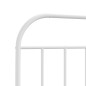 vidaXL Kopfteil Metall Weiß 180 cm