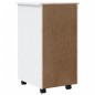 vidaXL Rollschrank mit Schubladen MOSS Weiß Massivholz Kiefer vidaXL Rollschrank mit Schubladen MOSS Weiß Massivholz Kiefer