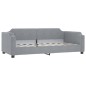 vidaXL Tagesbett Hellgrau 100x200 cm Stoff vidaXL Tagesbett Hellgrau 100x200 cm Stoff