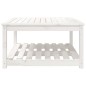 vidaXL Gartentisch Weiß 82,5x82,5x45 cm Massivholz Kiefer vidaXL Gartentisch Weiß 82,5x82,5x45 cm Massivholz Kiefer