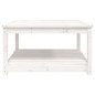 vidaXL Gartentisch Weiß 82,5x82,5x45 cm Massivholz Kiefer vidaXL Gartentisch Weiß 82,5x82,5x45 cm Massivholz Kiefer