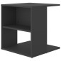 vidaXL Beistelltisch Grau 45x45x48 cm Holzwerkstoff vidaXL Beistelltisch Grau 45x45x48 cm Holzwerkstoff