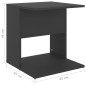 vidaXL Beistelltisch Grau 45x45x48 cm Holzwerkstoff vidaXL Beistelltisch Grau 45x45x48 cm Holzwerkstoff