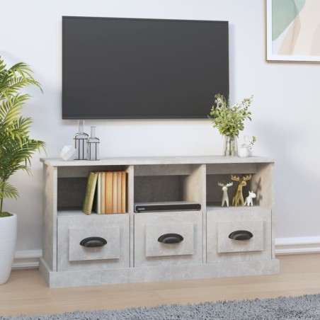 vidaXL TV-Schrank Betongrau 100x35x50 cm Holzwerkstoff