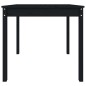 vidaXL Gartentisch Schwarz 82,5x82,5x76 cm Massivholz Kiefer vidaXL Gartentisch Schwarz 82,5x82,5x76 cm Massivholz Kiefer