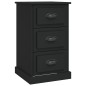 vidaXL Nachttisch Schwarz 39x39x67 cm Holzwerkstoff