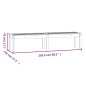 vidaXL Gartenbank 2-Sitzer Grau 203,5x44x45 cm Massivholz Kiefer vidaXL Gartenbank 2-Sitzer Grau 203,5x44x45 cm Massivholz Kiefer