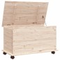 vidaXL Truhe mit Rollen ALTA 73x39,5x44 cm Massivholz Kiefer vidaXL Truhe mit Rollen ALTA 73x39,5x44 cm Massivholz Kiefer