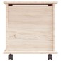 vidaXL Truhe mit Rollen ALTA 73x39,5x44 cm Massivholz Kiefer vidaXL Truhe mit Rollen ALTA 73x39,5x44 cm Massivholz Kiefer